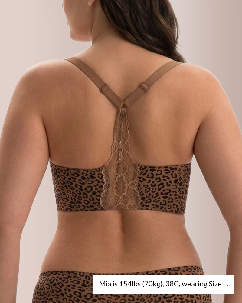 Curvvvy™ Soutien-gorge Confort Sans Couture à Col V Festonné