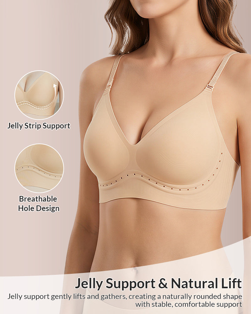 Curvvvy™ Reggiseno Senza Ferretto Jelly Dot Senza Cuciture – Morbido e Comodo
