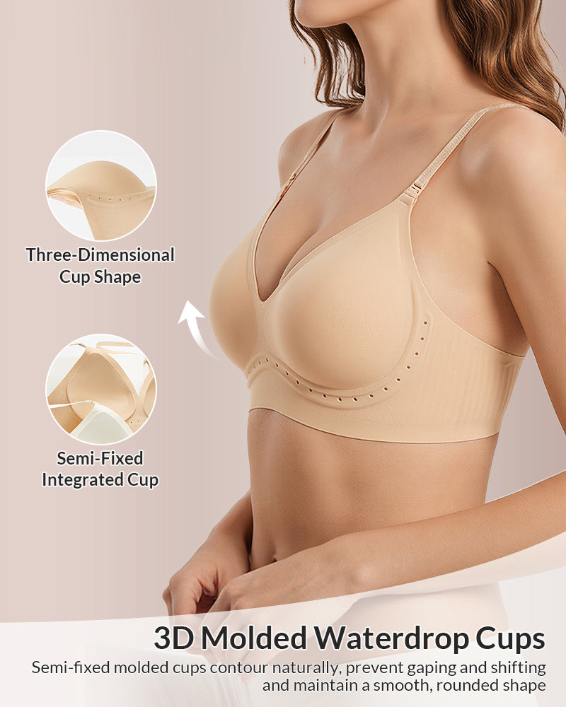 Curvvvy™ Reggiseno Senza Ferretto Jelly Dot Senza Cuciture – Morbido e Comodo