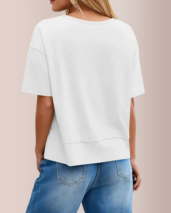 Curvvvy® The Effortless Oversized V-Neck Tee