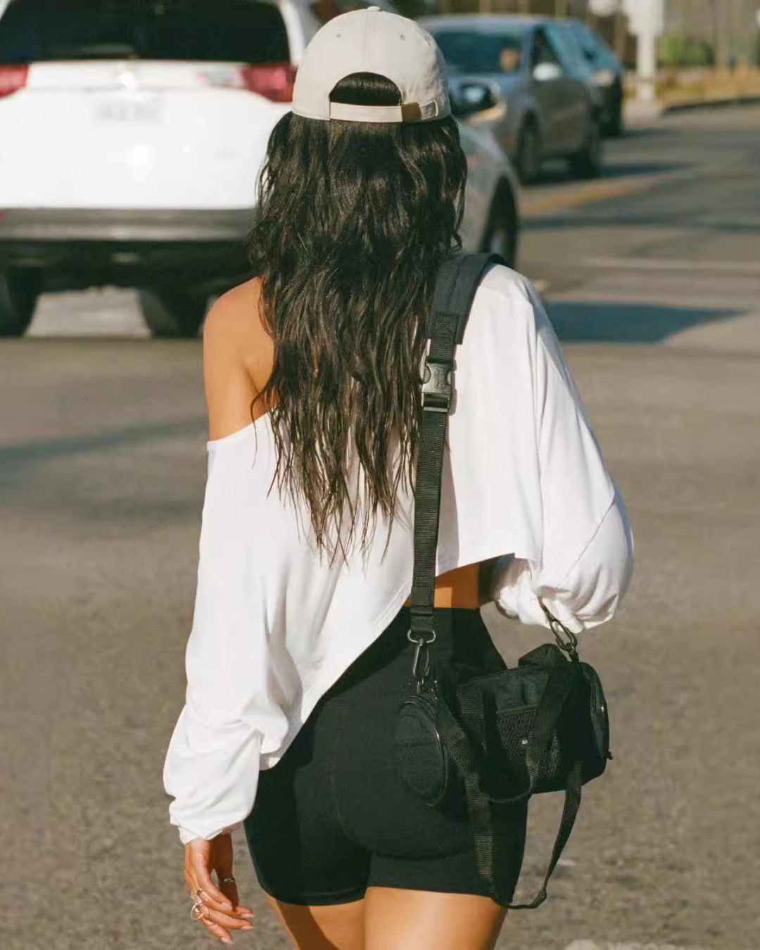 Curvvvy™ Streetwear Off-Shoulder Relaxed Cropped Top