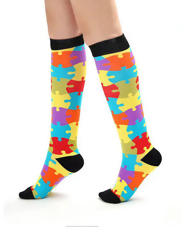 Curvvvy™ Over-the-Knee Compression Sports Socks