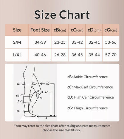 Curvvvy™ Over-the-Knee Compression Sports Socks