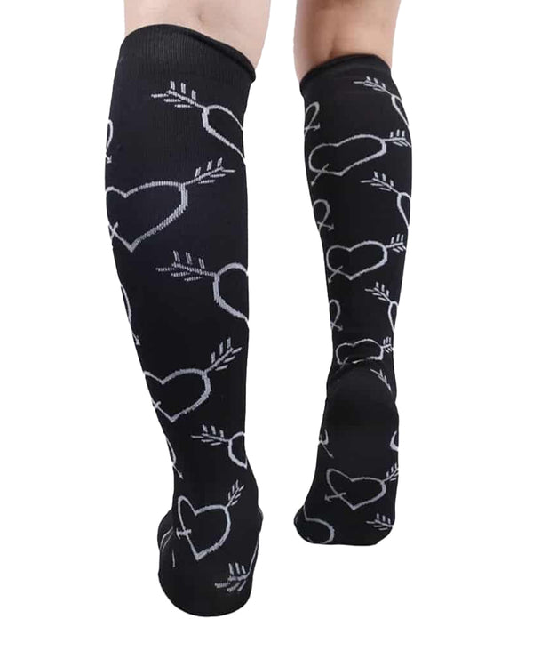 Curvvvy™ Patterned Knee-High Compression Socks