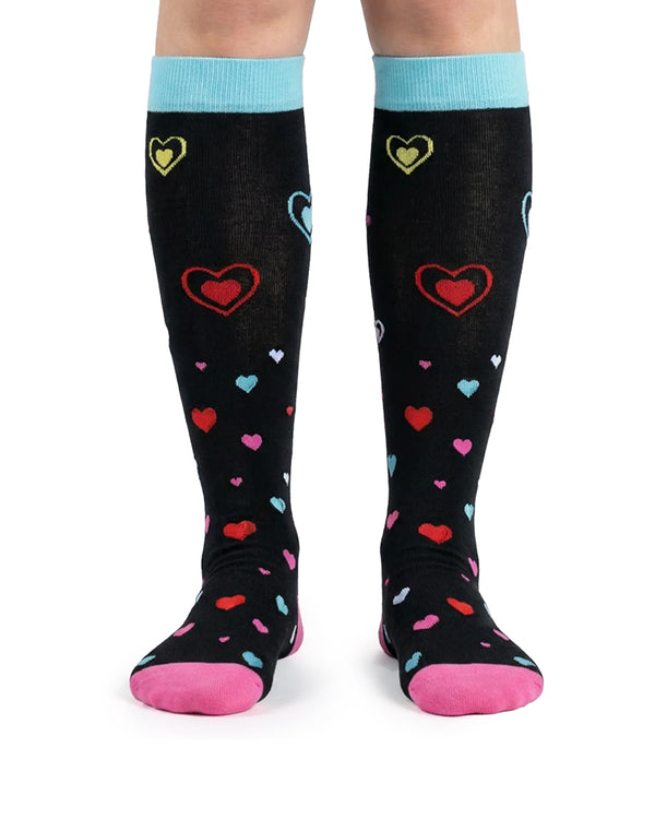 Curvvvy™ Patterned Knee-High Compression Socks