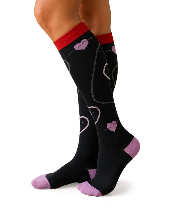 Curvvvy™ Patterned Knee-High Compression Socks