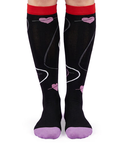 Curvvvy™ Patterned Knee-High Compression Socks