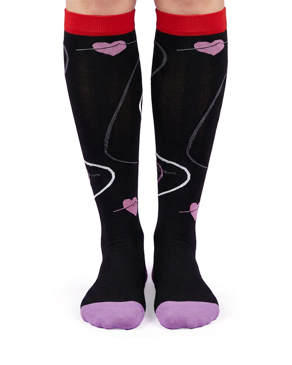 Curvvvy™ Patterned Knee-High Compression Socks