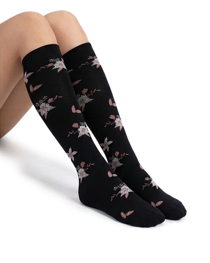 Curvvvy™ Patterned Compression Knee-High Socks