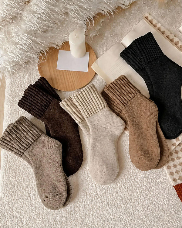 Curvvvy™ Thermal Thick Terry Lined Blend Crew Socks