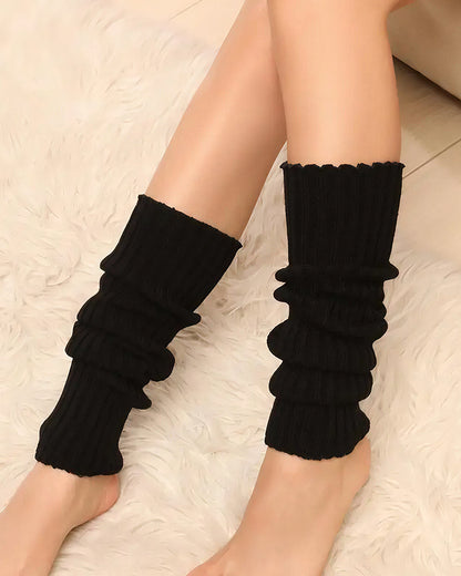 Curvvvy™ Chunky Knit Slouchy Leg Warmer Socks