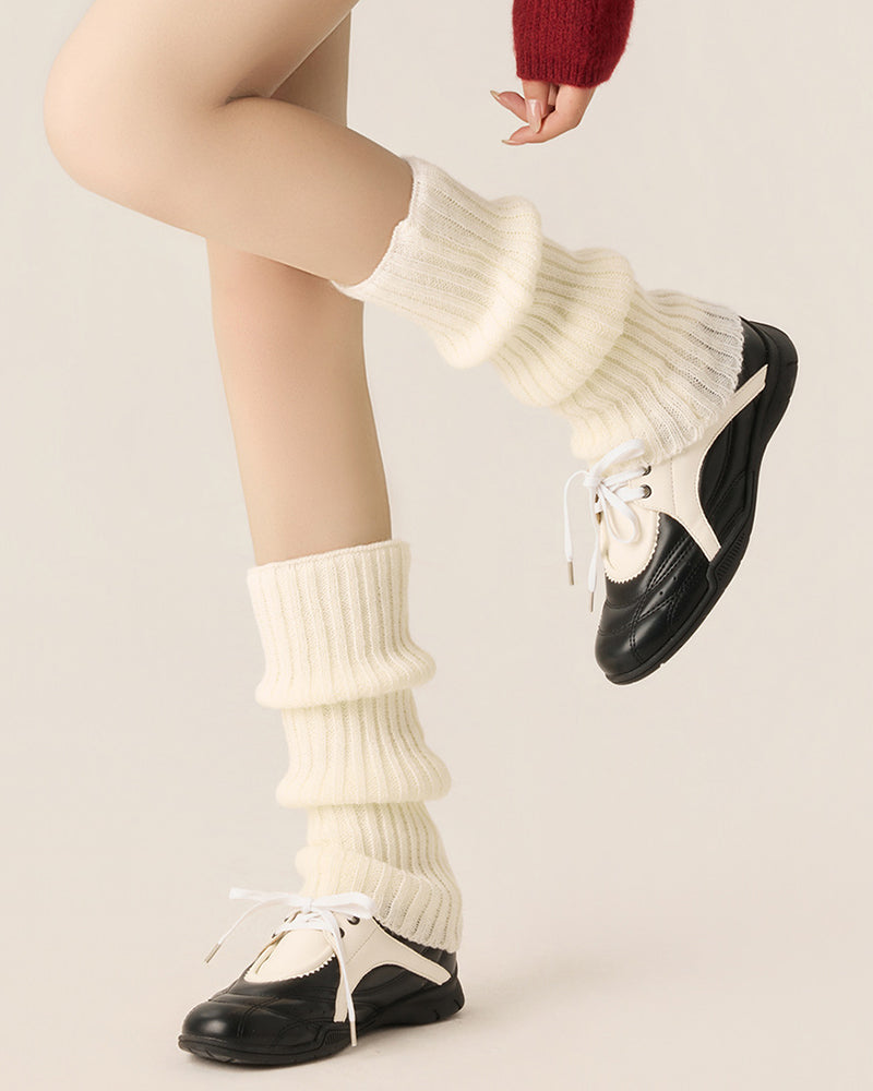 Curvvvy™ Chunky Knit Slouchy Leg Warmer Socks