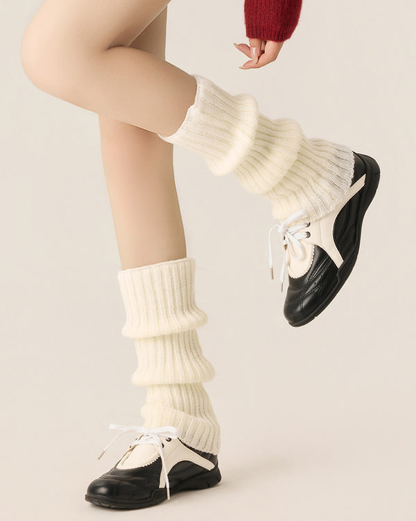 Curvvvy™ Chunky Knit Slouchy Leg Warmer Socks