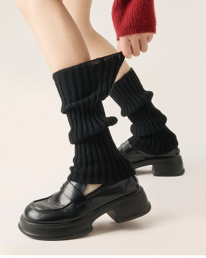 Curvvvy™ Chunky Knit Slouchy Leg Warmer Socks