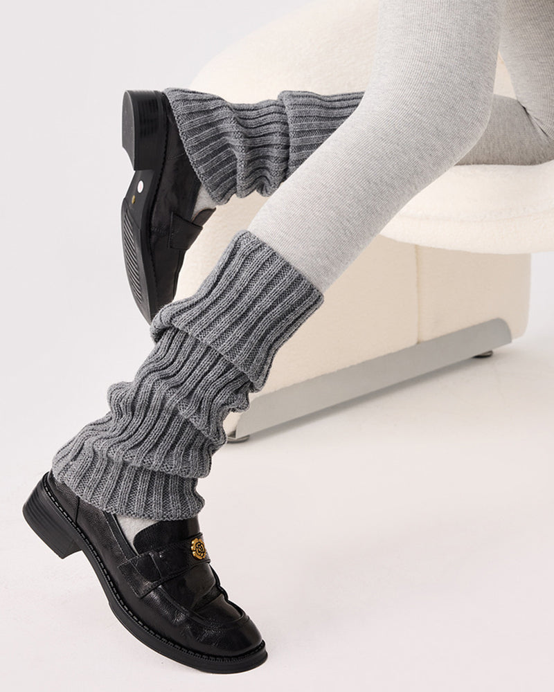Curvvvy™ Chunky Knit Slouchy Leg Warmer Socks