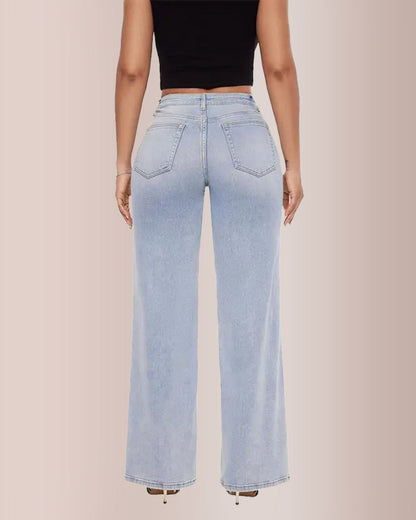 Curvvvy®  Mid-low Rise Baggy Jeans Curvvvy-US
