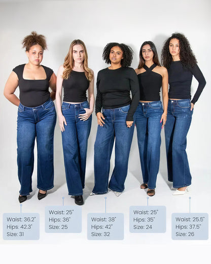 Curvvvy®  Mid-low Rise Baggy Jeans
