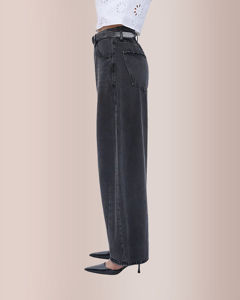 Curvvvy® High Waist Baggy Barrel Leg Jeans Curvvvy-US