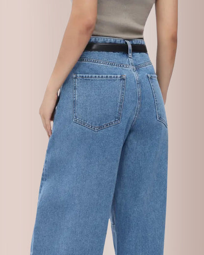 Curvvvy® High Waist Baggy Barrel Leg Jeans Curvvvy-US