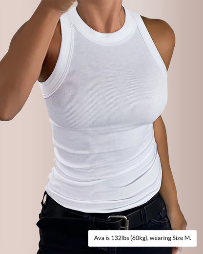 Curvvvy® Revival Ribbed Knit Essential Tank