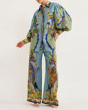 Teal Print