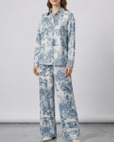 Dark Blue Print