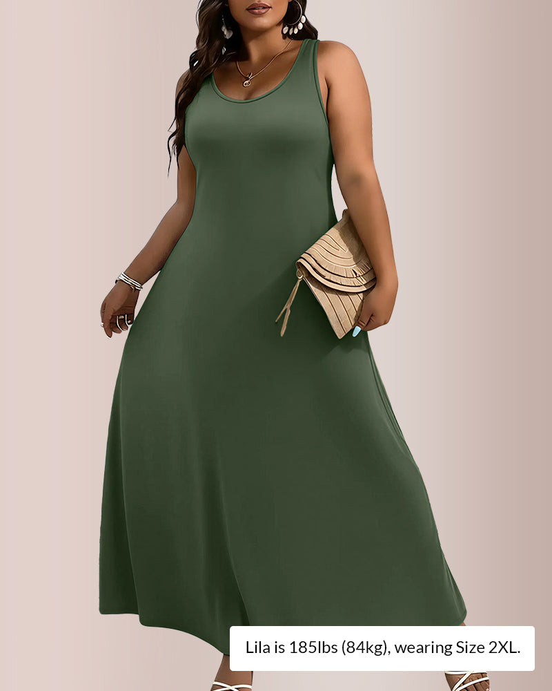 Curvvvy® The Effortless A-Line Maxi Dress - Plus Size