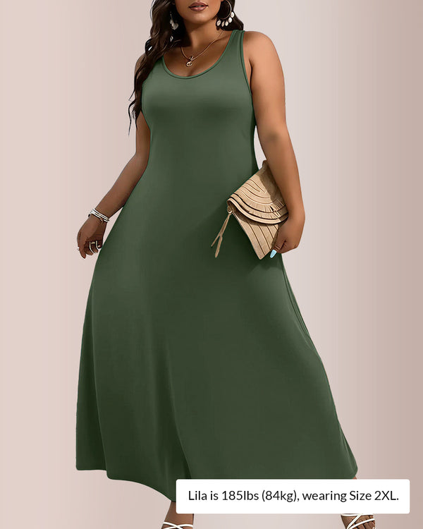 Curvvvy® The Effortless A-Line Maxi Dress - Plus Size