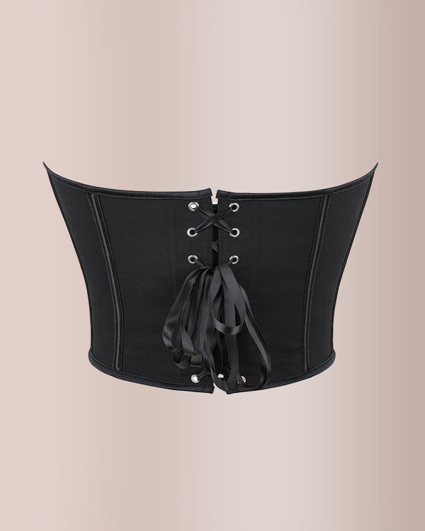 Curvvvy® Sweetheart Neckline Mesh Corset Top