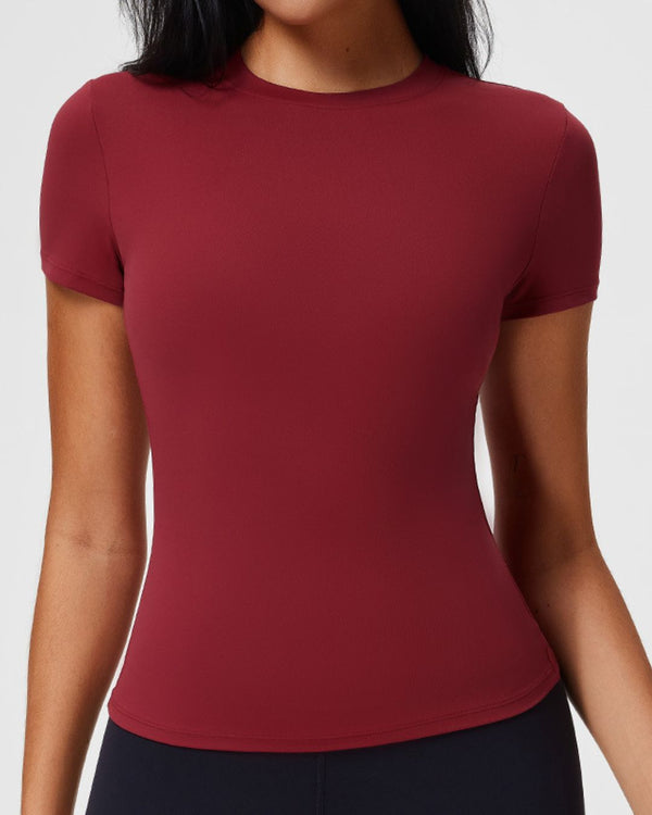 Curvvvy® Crew Neck Cotton Curvey T-shirt