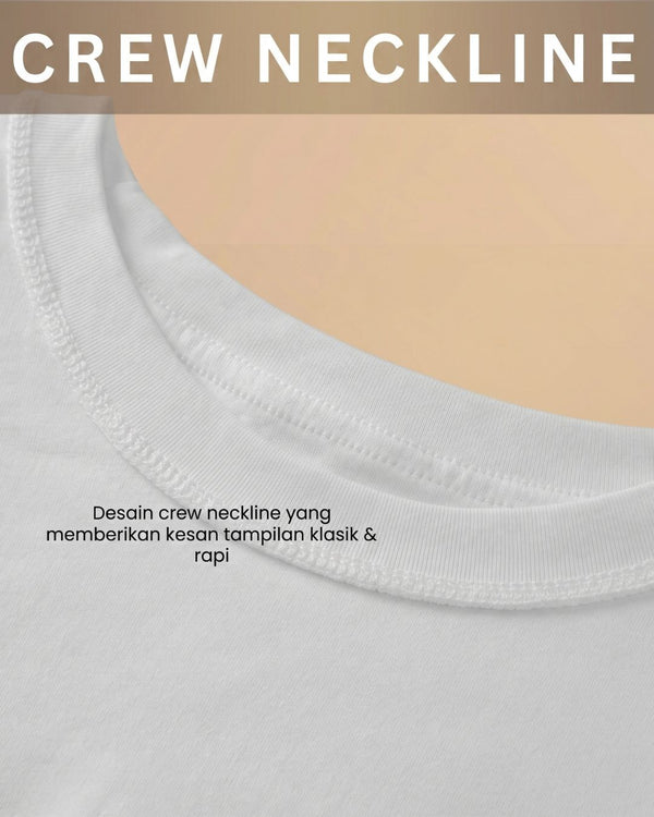 Curvvvy® Crew Neck Cotton Curvey T-shirt