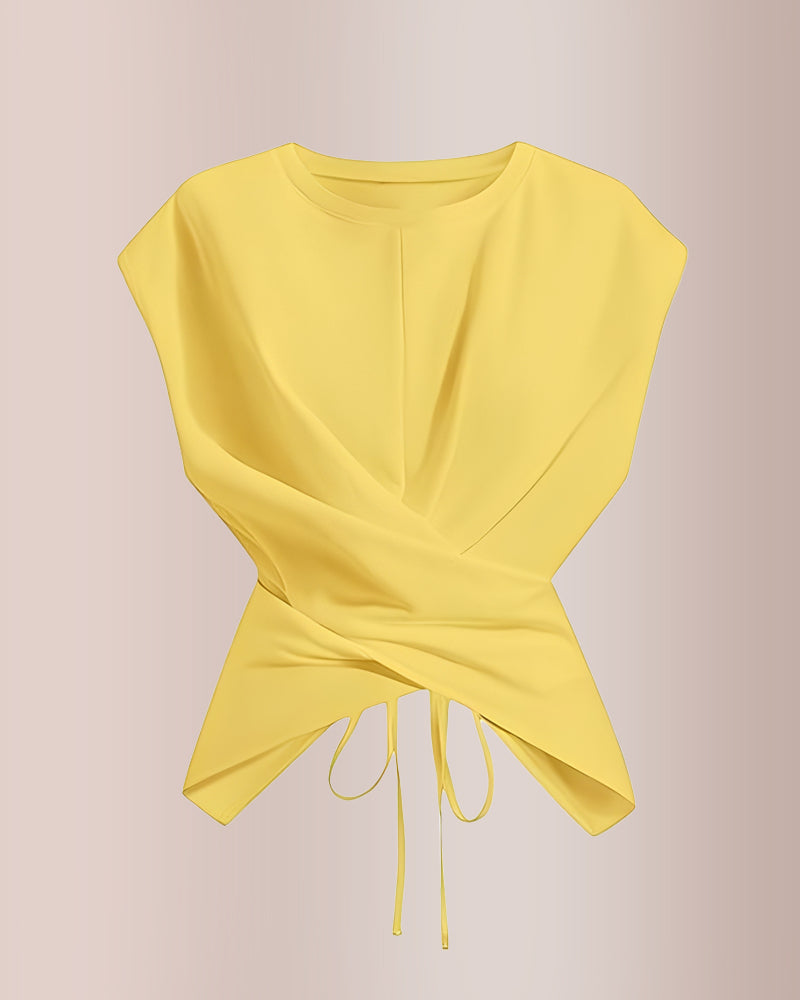 Curvvvy® Criss-Cross Wrap Crop Top