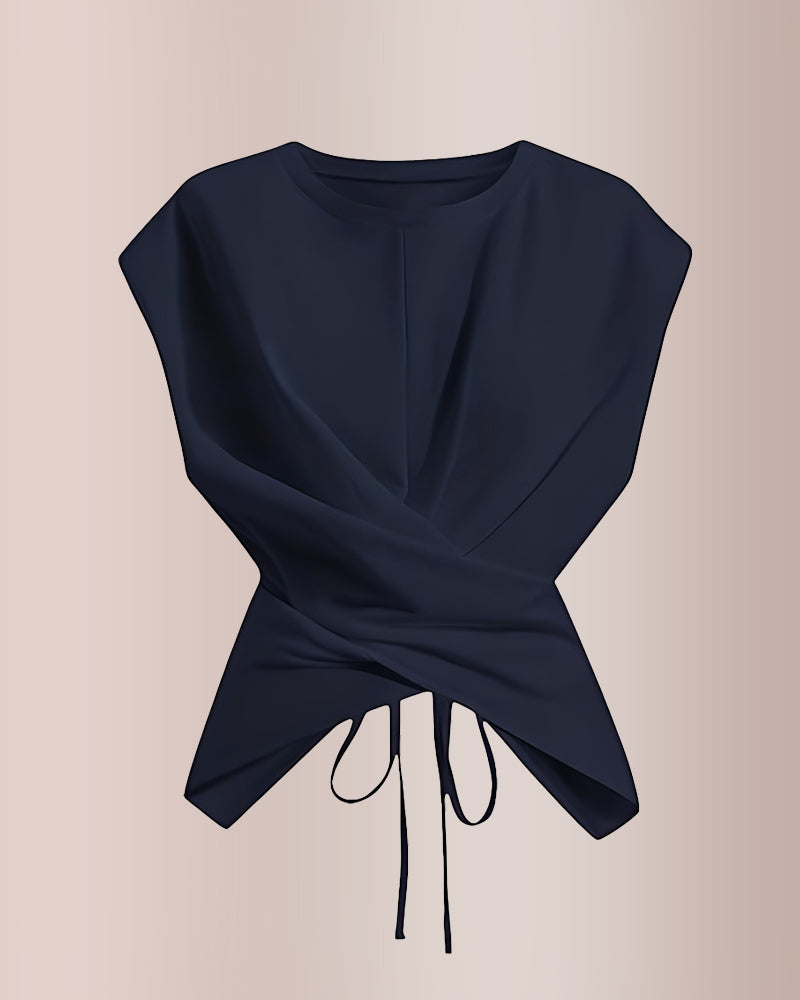 Curvvvy® Criss-Cross Wrap Crop Top