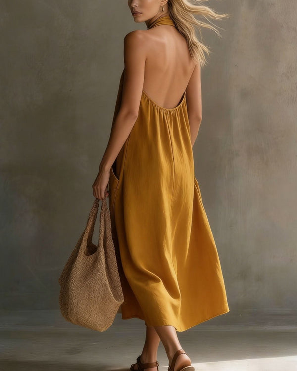 Curvvvy® Halter Maxi Dress