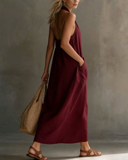 Curvvvy® Halter Maxi Dress