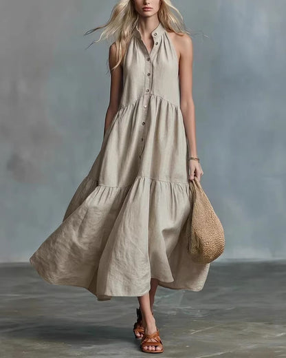 Curvvvy® Slimming Flowy Polly Linen Dress