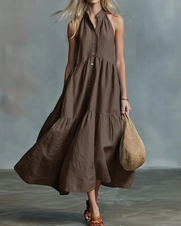 Curvvvy® Slimming Flowy Polly Linen Dress