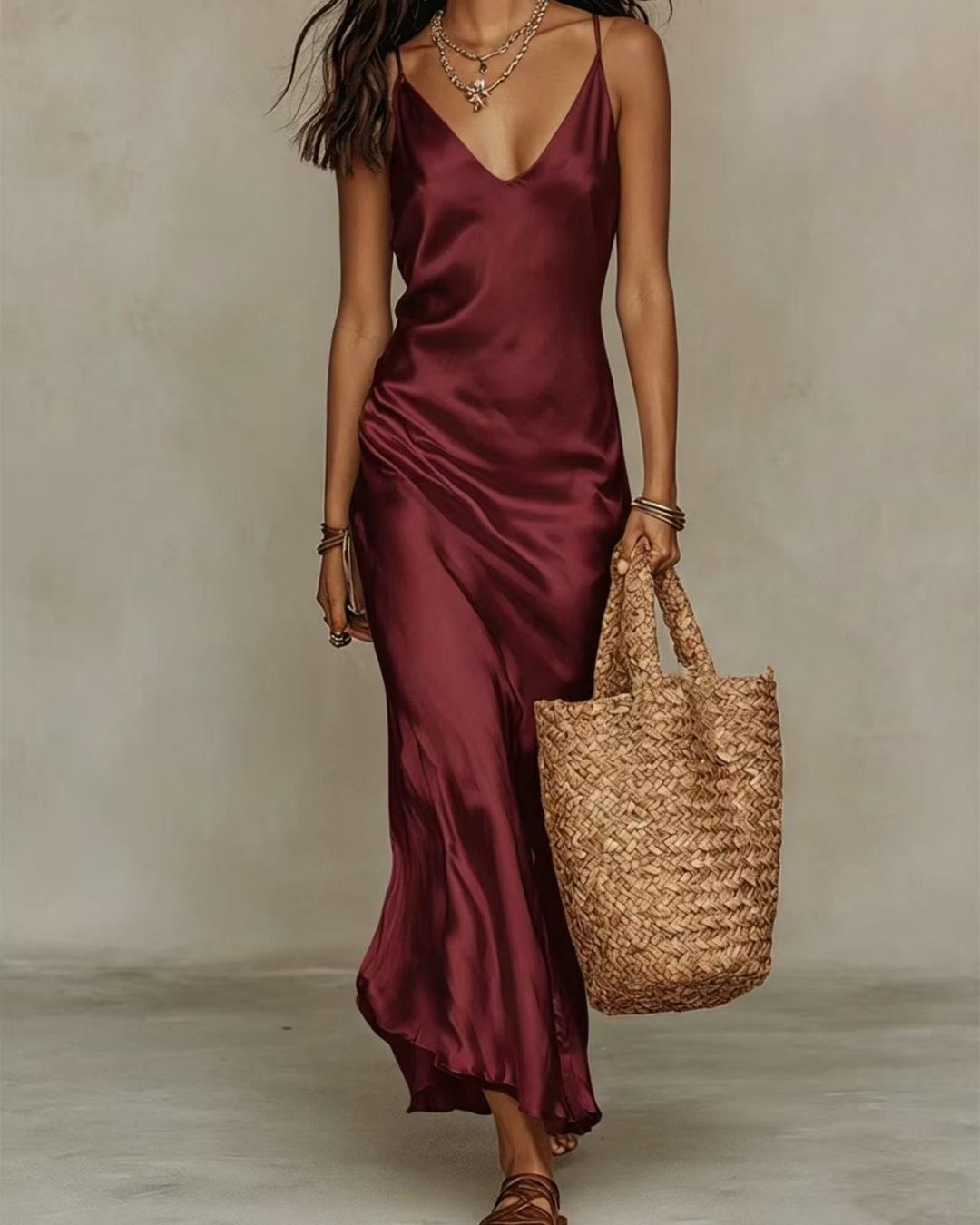 Curvvvy® Effortless Satin Midi