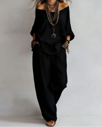 Curvvvy® Casual Linen Wide-leg Pants Set