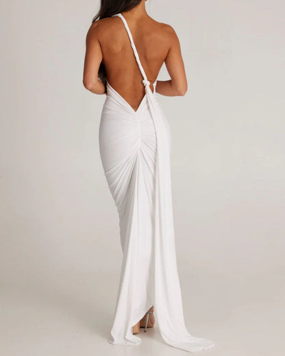 Curvvvy®  Garze Backless Rose Maxi Dress