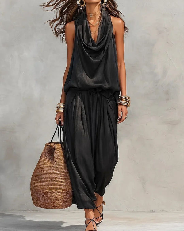 Curvvvy® Nomadic Draped Pants Set