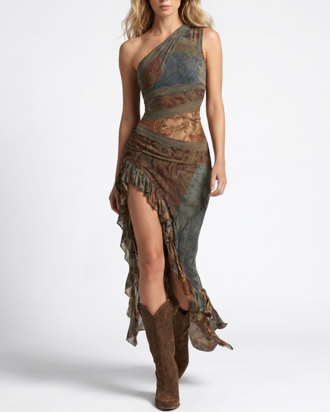 Curvvvy®  Quiet Drape MIdi Dress