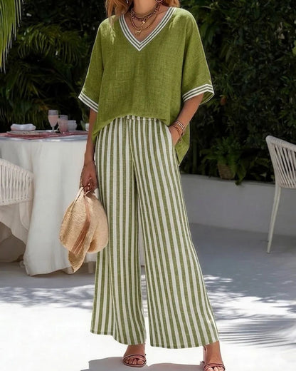 Curvvvy® Lidiane - Summer Set With Stripes
