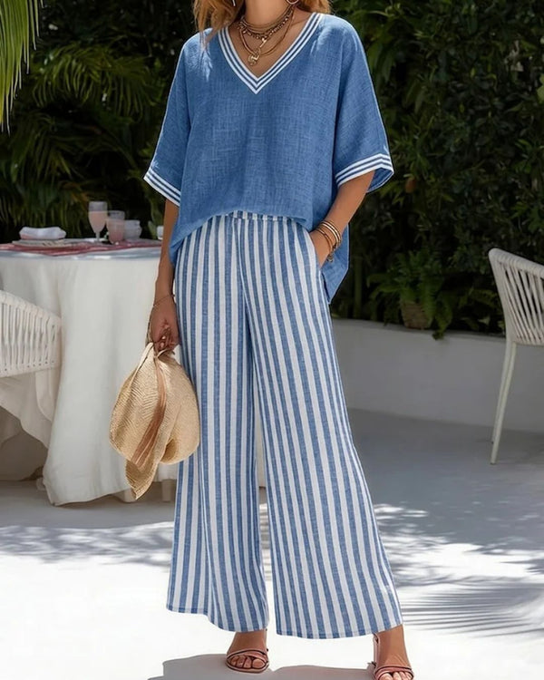 Curvvvy® Lidiane - Summer Set With Stripes