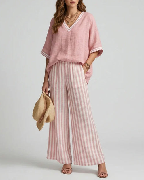 Curvvvy® Lidiane - Summer Set With Stripes