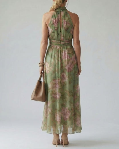 Curvvvy®  Gathered Halter Midi Dress