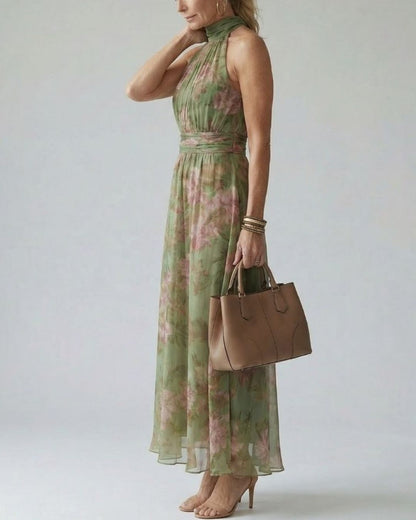 Curvvvy®  Gathered Halter Midi Dress