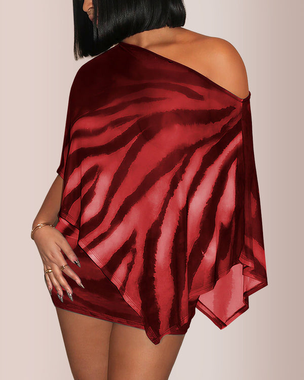 Curvvvy® Sheer Asymmetrical Two-Piece Set
