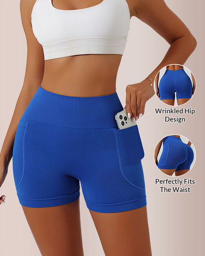 Curvvvy® High-Waisted Pocket Biker Shorts