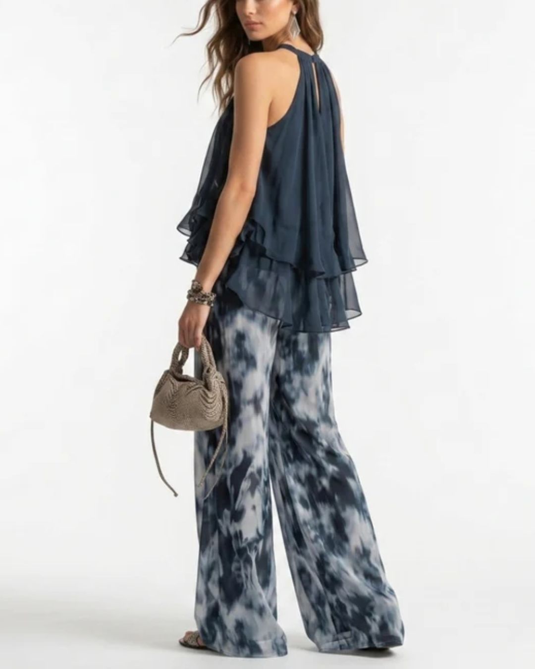 Curvvvy® Ludovica Off-Shoulder Blouse and Pants Set Elegant Two-Piece Outfit